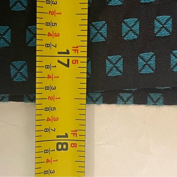 LOFT Black & Teal Career OfficeCore Academia Pleated Skirt NWOT Size 2P - Picture 12 of 12